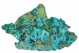 Chrysocolla on Quartz Crystal Cluster - Tentadora Mine, Peru #169259-2